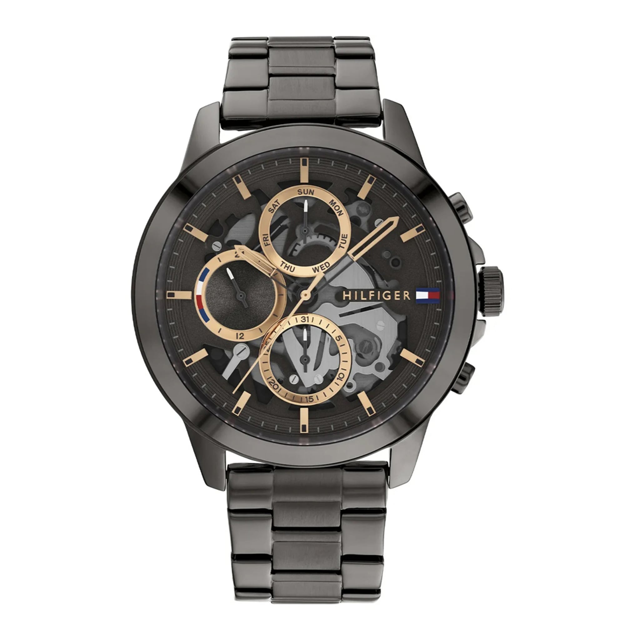 TOMMY HILFIGER Herrenuhr aus Edelstahl, 4,4×1 cm