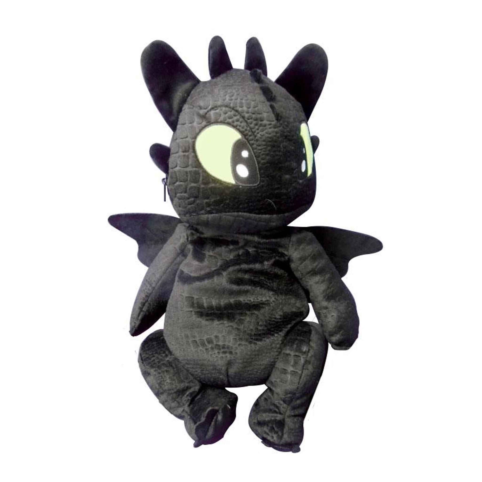 Plüsch-Rucksack Toothless Drachenzähmen leicht gemacht 23×12×45 cm Polyester
