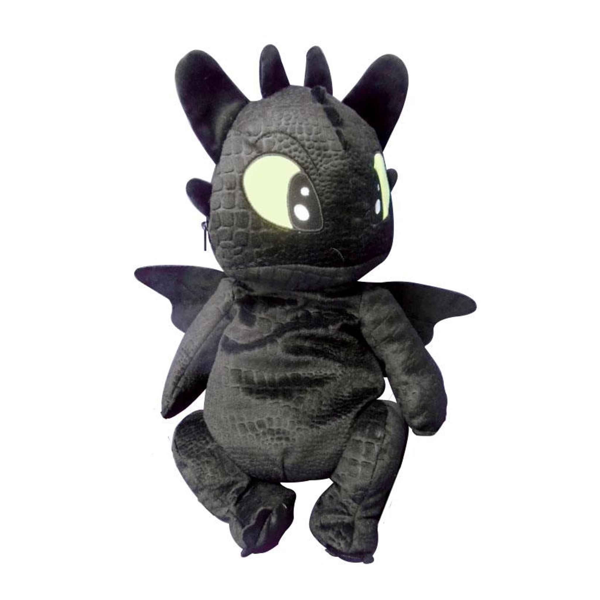 Plüsch-Rucksack Toothless Drachenzähmen leicht gemacht 23×12×45 cm Polyester