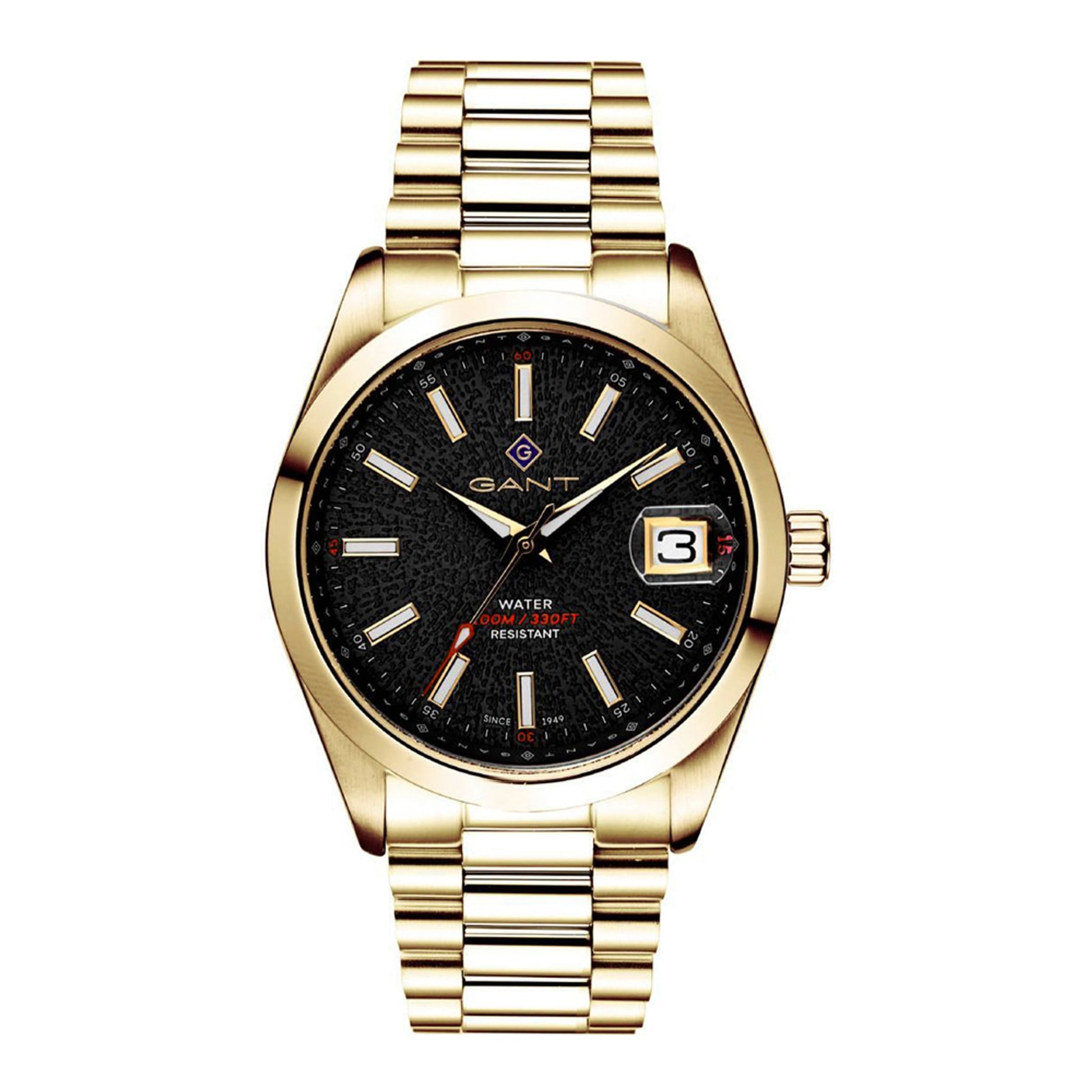 GANT Armbanduhr aus Edelstahl in Gold, 42 mm