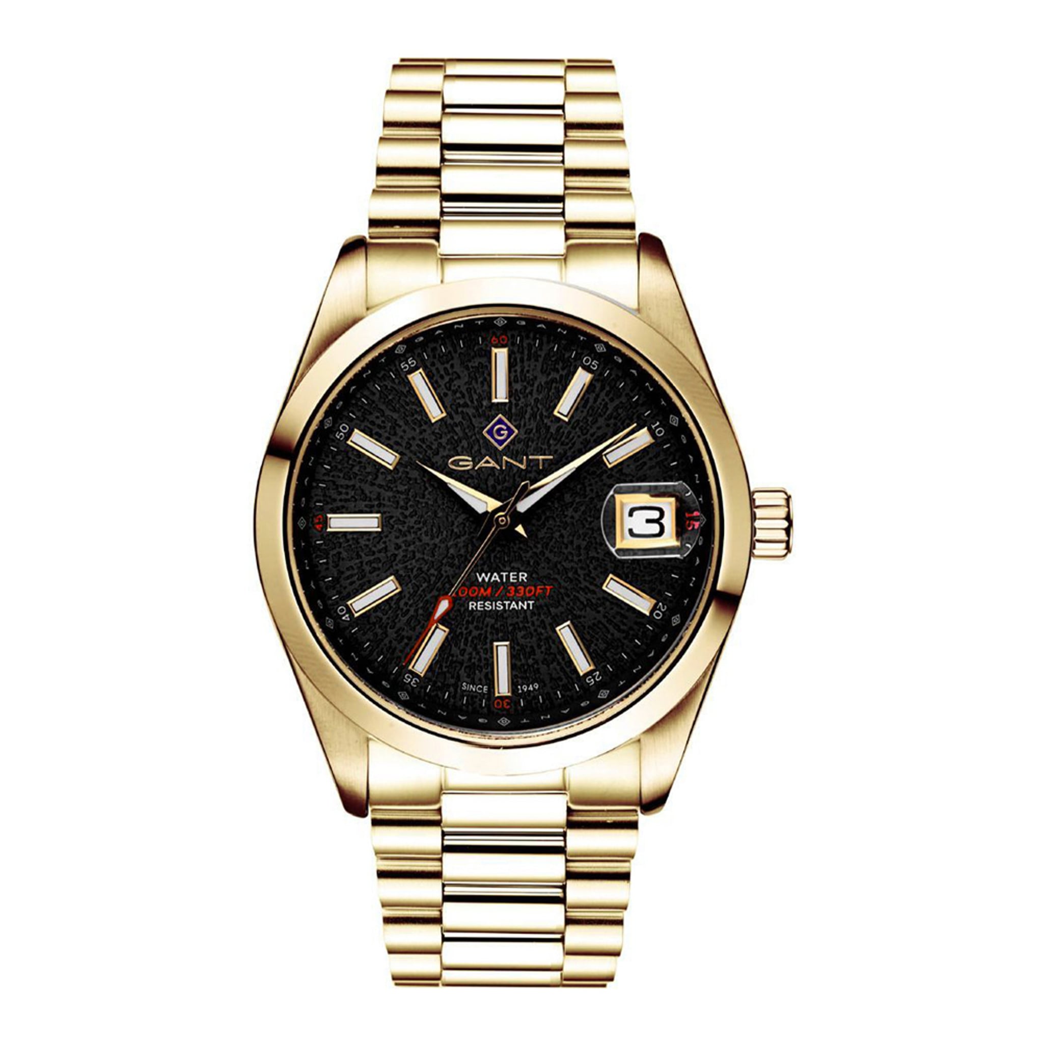 GANT Armbanduhr aus Edelstahl in Gold, 42 mm