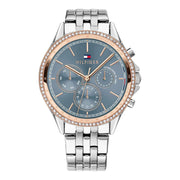 TOMMY HILFIGER Damenuhr aus Edelstahl, 3,8×0,8 cm