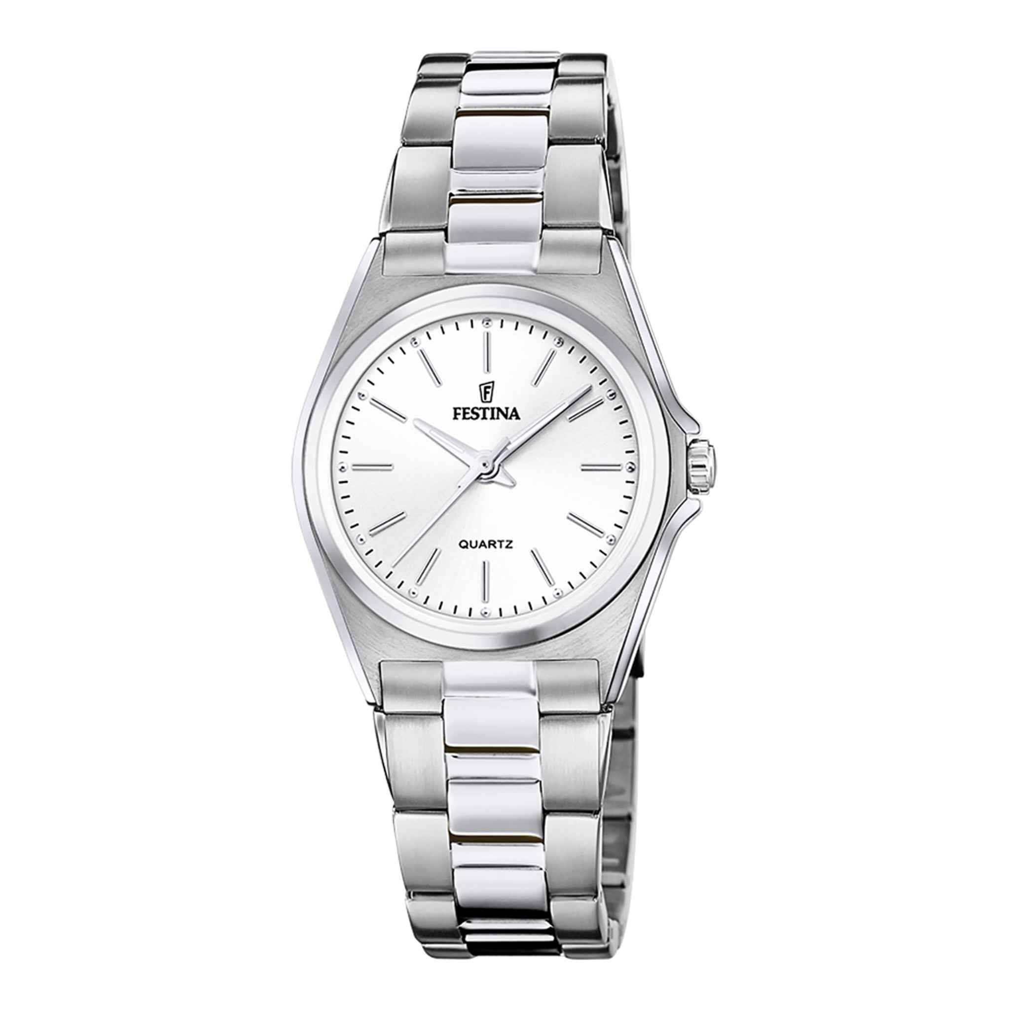 Damenuhr Boyfriend Edelstahl silber 31 mm Quarz 5 ATM | Festina