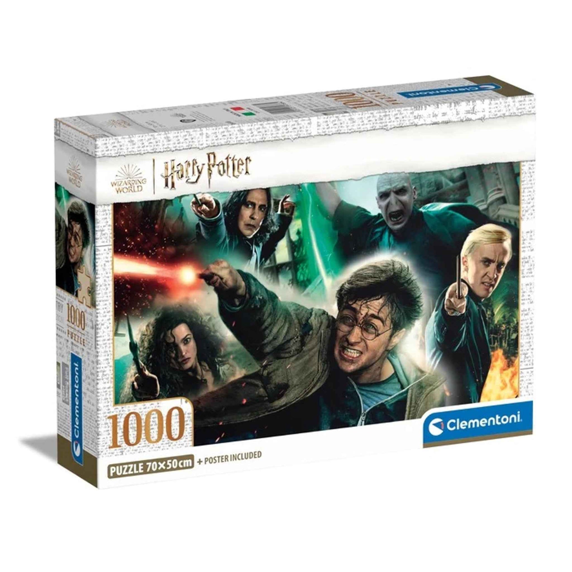 Puzzle Harry Potter Compact 1000 Teile 70×50 cm aus Pappe | Clementoni