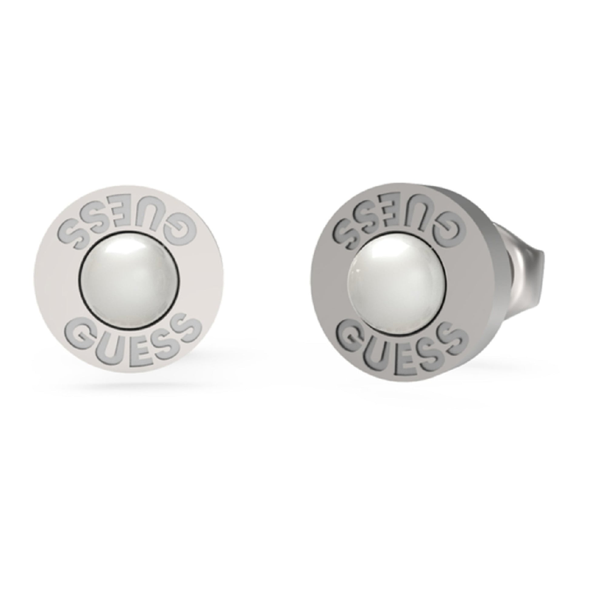 GUESS Ohrstecker aus Edelstahl in Silber
