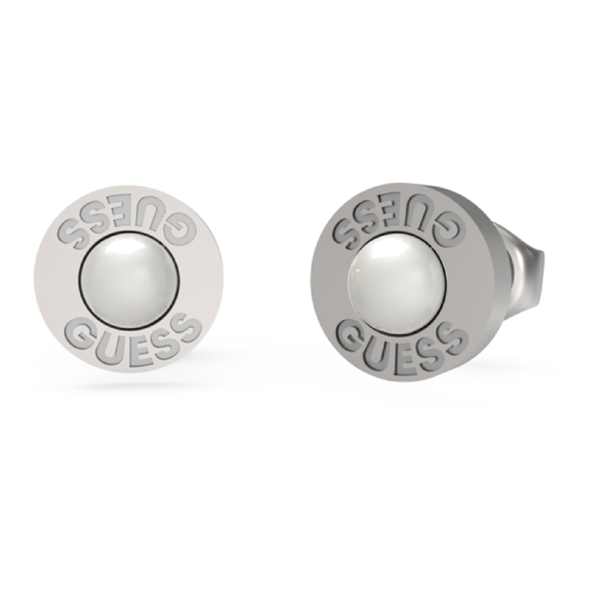 GUESS Ohrstecker aus Edelstahl in Silber