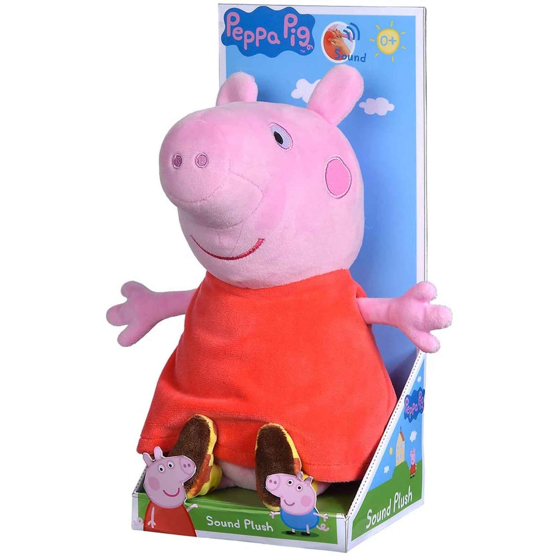 Plüschfigur Peppa Pig mit Sound 25 cm rosa | Simba