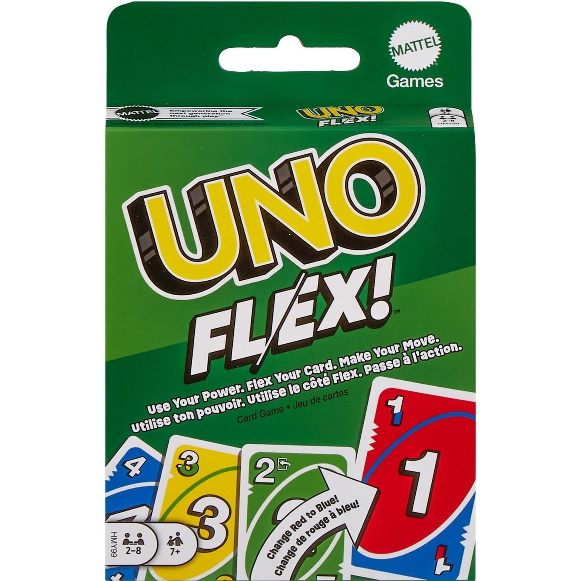 UNO Flex Kartenspiel mehrfarbig ab 7 Jahren für 2-8 Spieler
