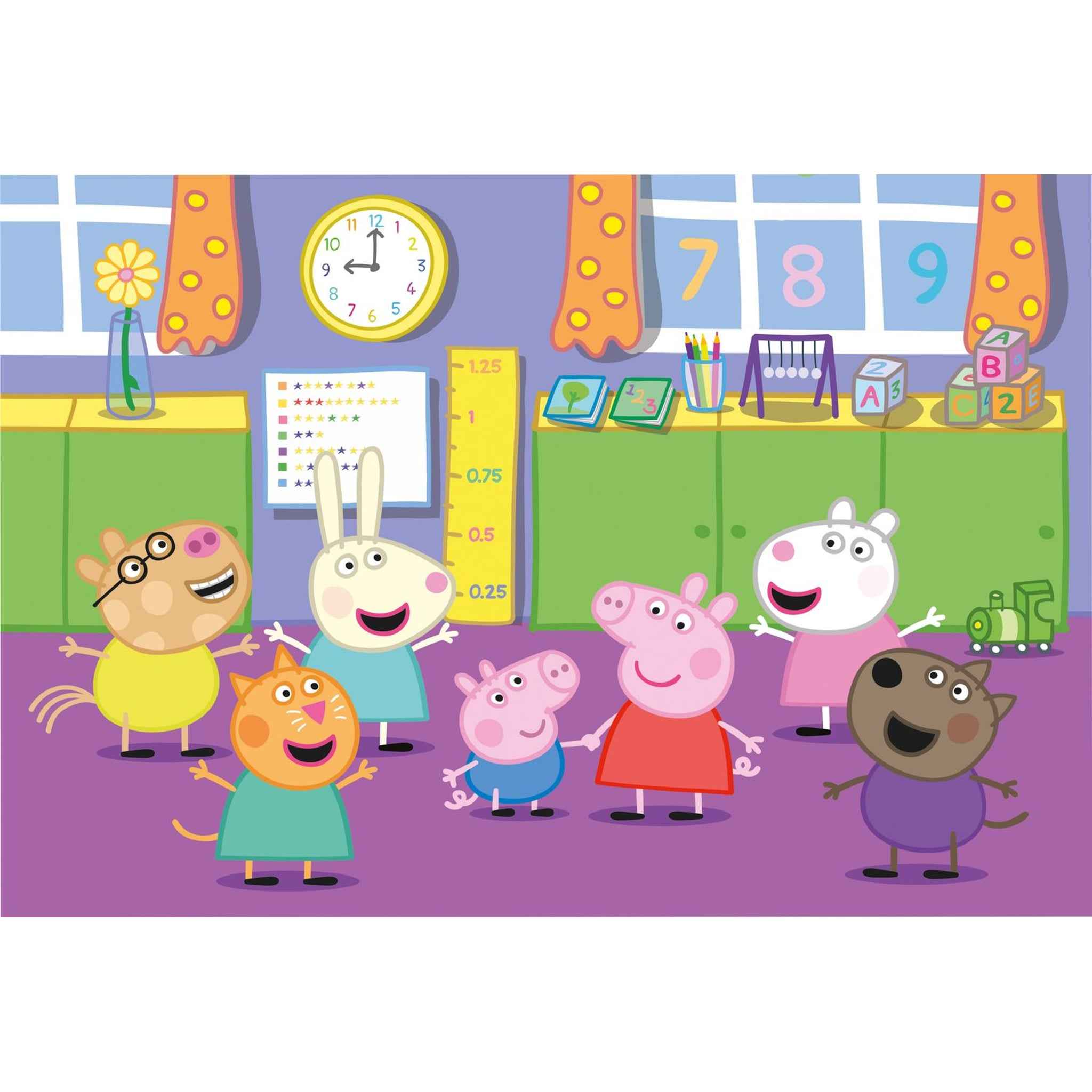 Bodenpuzzle Peppa Pig 40 Teile 100×70 cm ab 3 Jahren | Clementoni