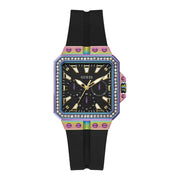 Damenuhr Libra Edelstahl 34 mm Quarz Silikonarmband GW0618L3 | GUESS