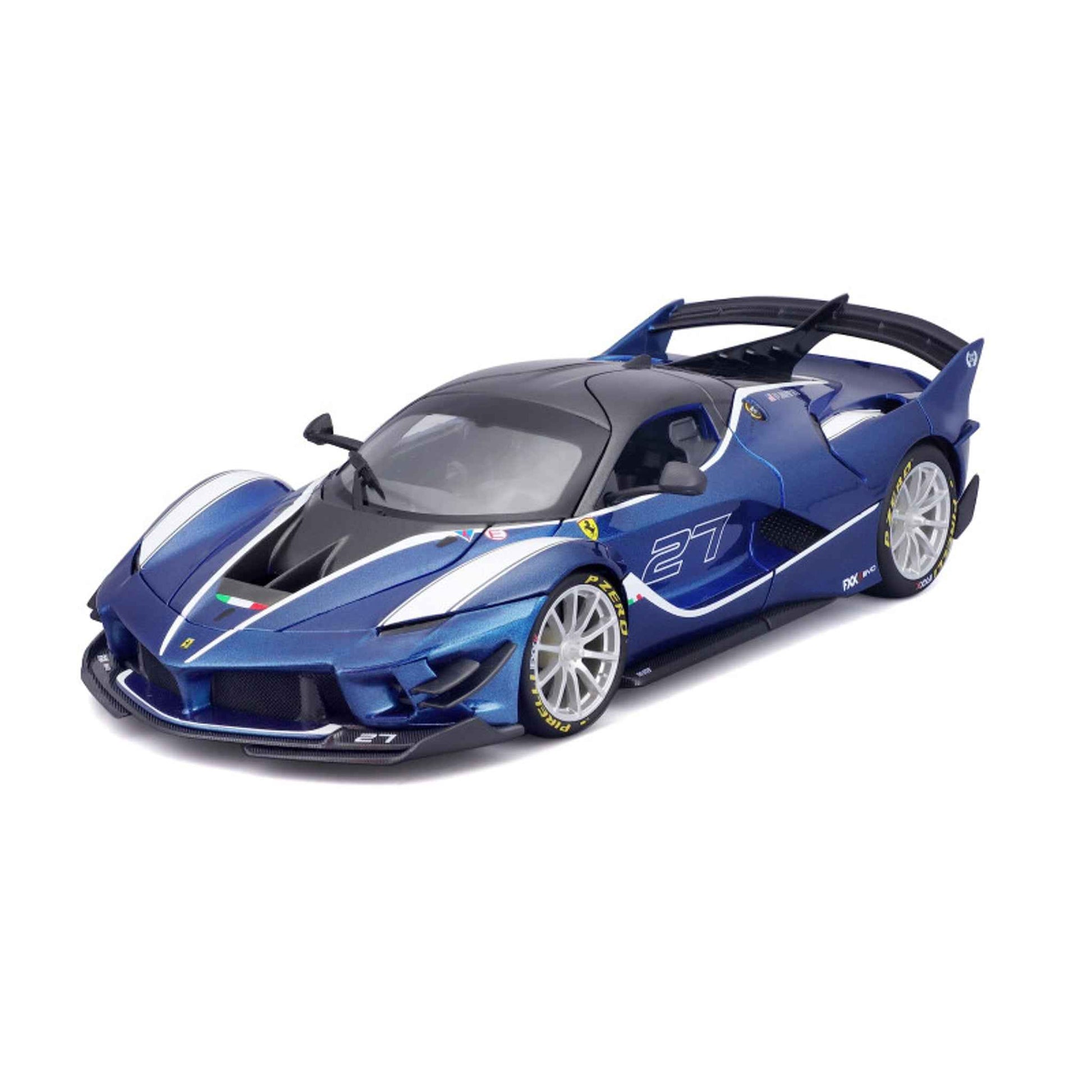 Modellauto Ferrari FXX K Evo 1:18 blau Metall lenkbar 24 cm | Bburago