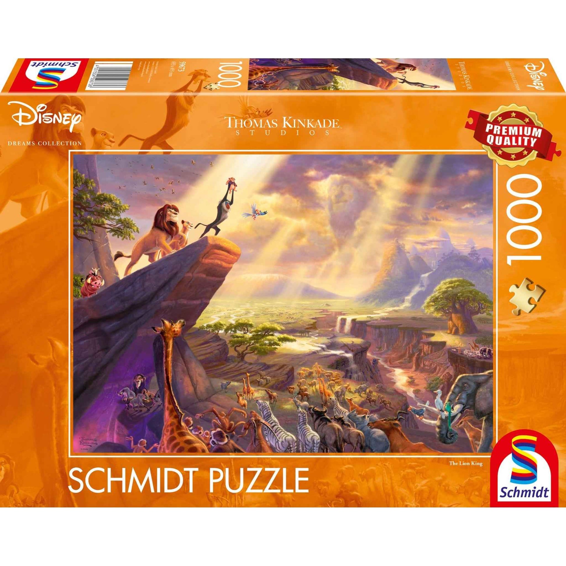 Disney König der Löwen Puzzle aus Karton, 69,3×49,3 cm | Schmidt Spiele