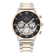 Herrenuhr Legend Edelstahl silber-roségold 44 mm Quarz Multifunktion