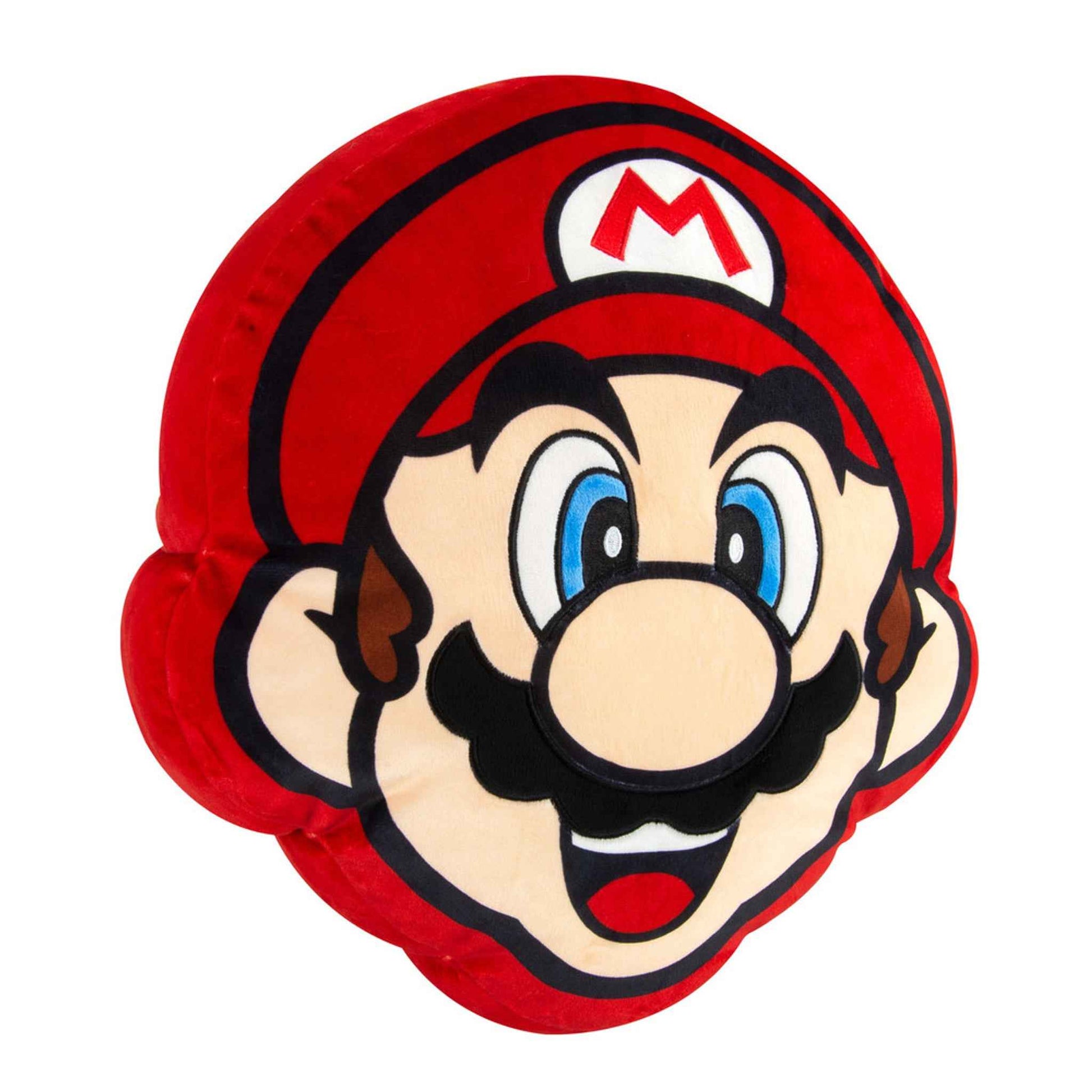 Plüschkissen Super Mario Head 40 cm mehrfarbig rund | TOMY