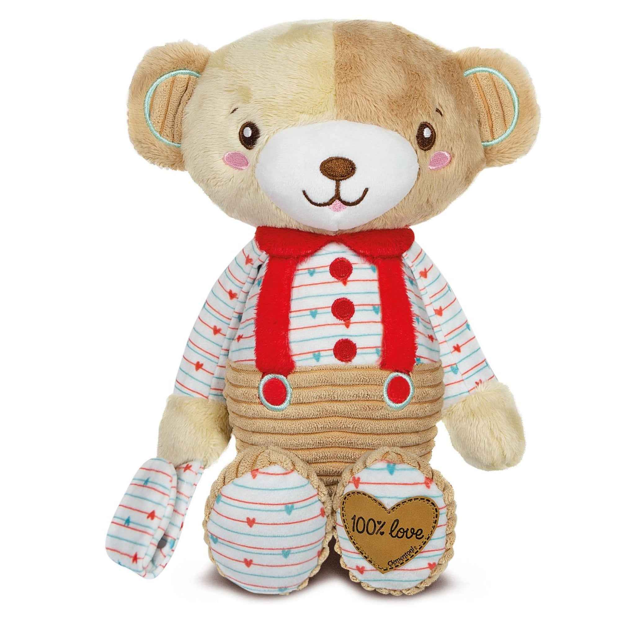 Kuschelteddy Bob mehrfarbig 31,5 cm ab Geburt | Clementoni