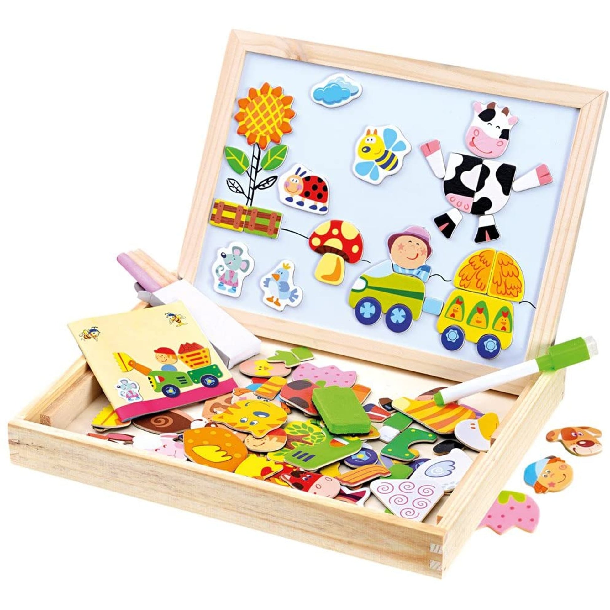 Bino & Mertens Mertens GmbH Magnetpuzzle aus Holz, 31×23,5×3,5 cm