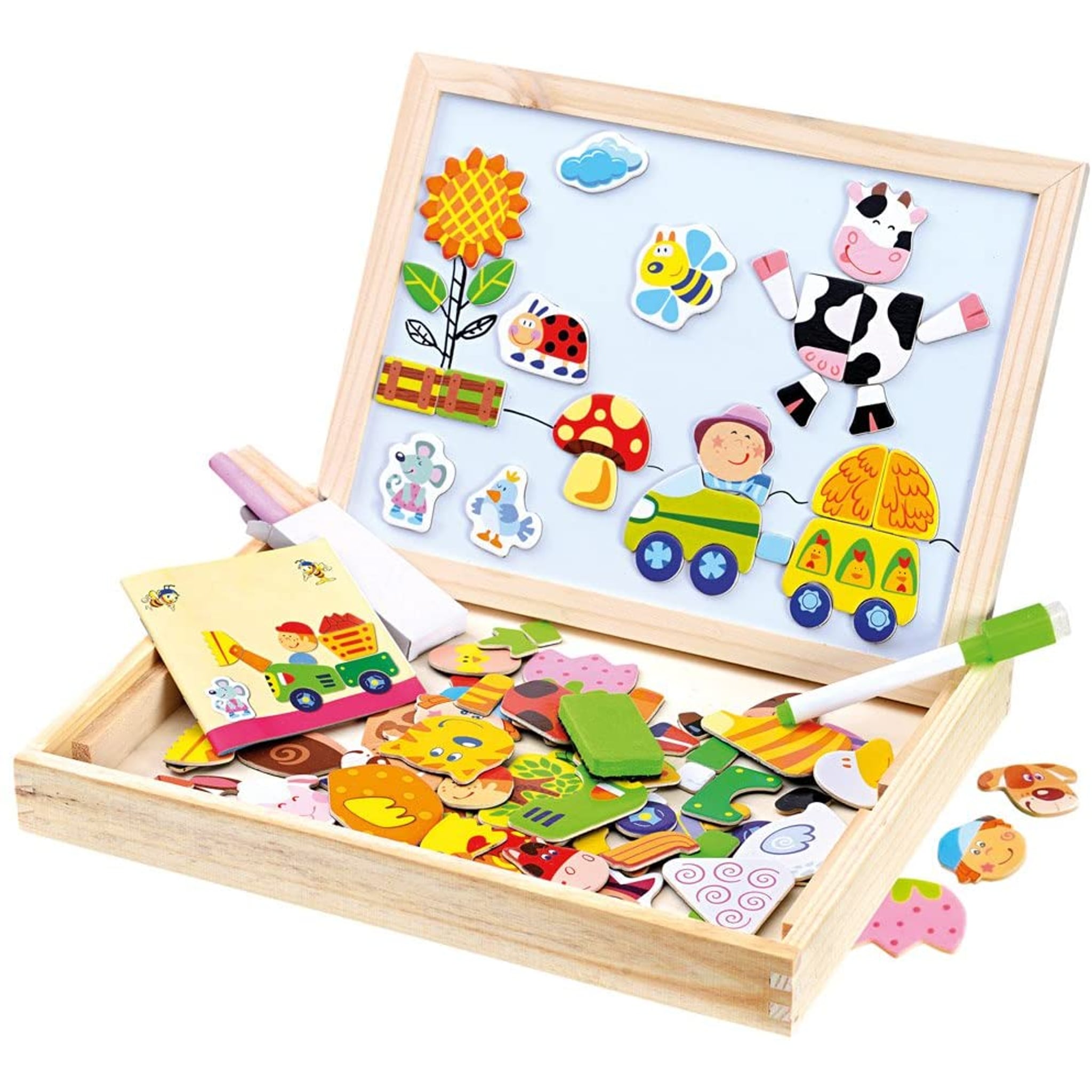 Bino & Mertens Mertens GmbH Magnetpuzzle aus Holz, 31×23,5×3,5 cm