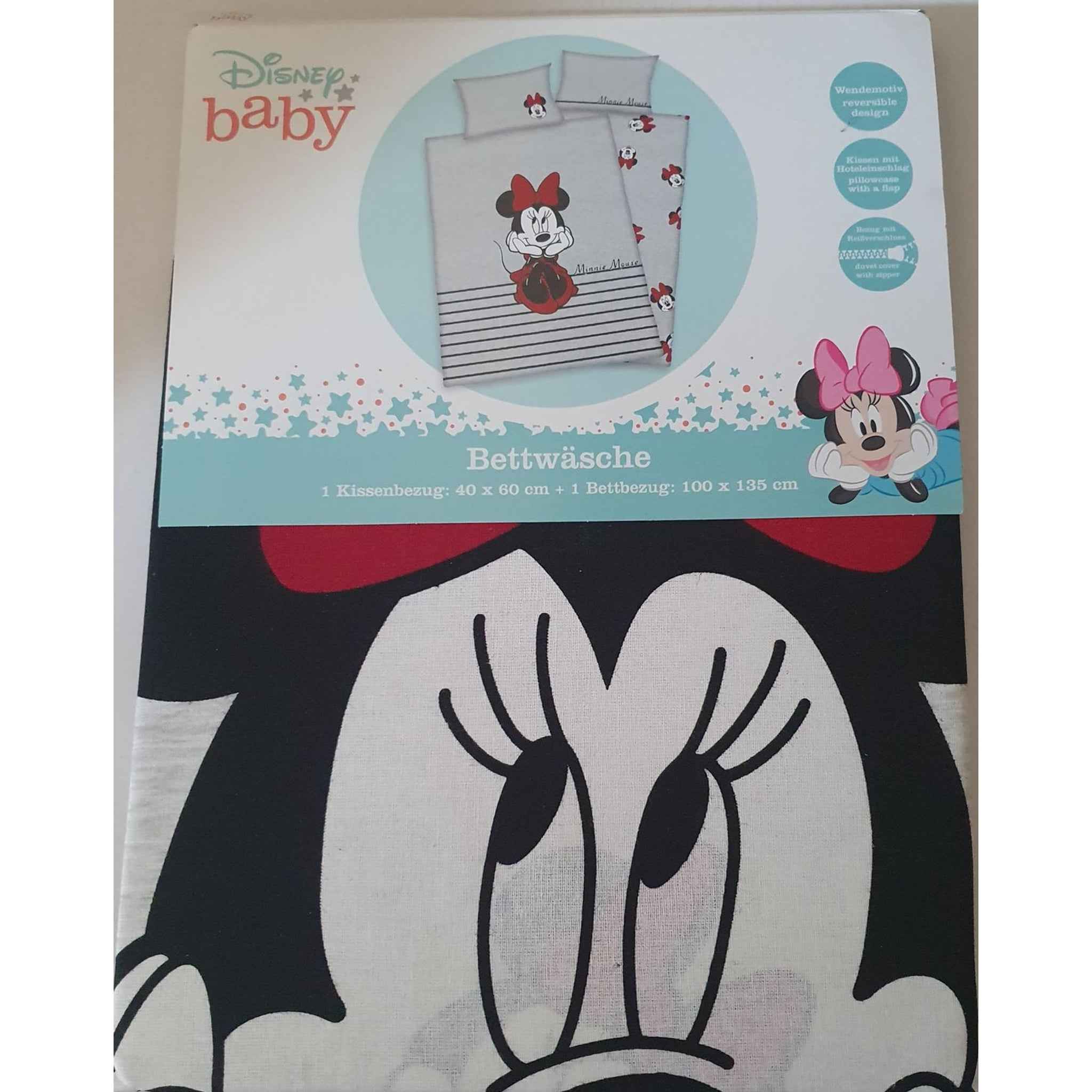 Bettwäsche-Set Minnie Mouse Wendebettwäsche 100% Baumwolle 135x100 cm | Herding