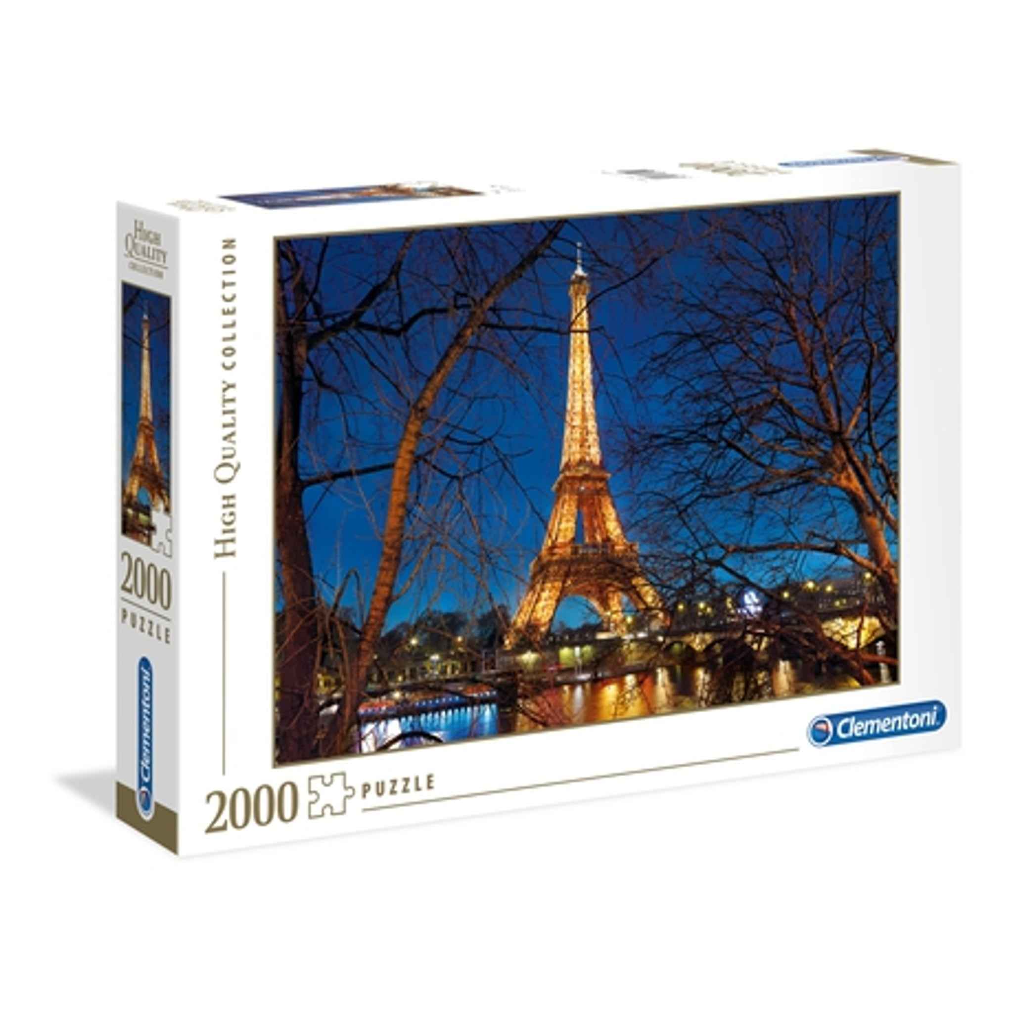 Puzzle Paris 2000 Teile Karton 97,50 x 66,80 cm | Clementoni