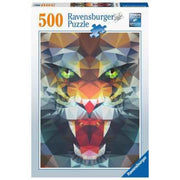 Puzzle Löwe aus Polygonen 500 Teile Karton bunt | Ravensburger