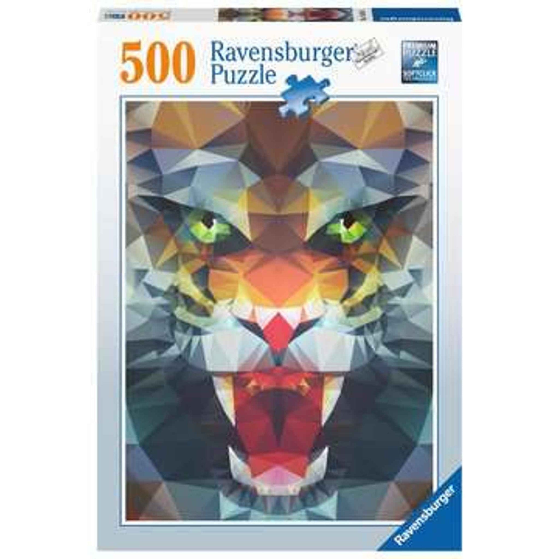 Puzzle Löwe aus Polygonen 500 Teile Karton bunt | Ravensburger