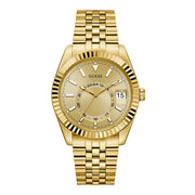 Herrenuhr Edelstahl gold 42 mm Quarz Datumsanzeige Leuchtzeiger GW0977G2 | GUESS