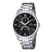 Festina Herrenuhr aus Edelstahl in Silber, 4,3×1 cm