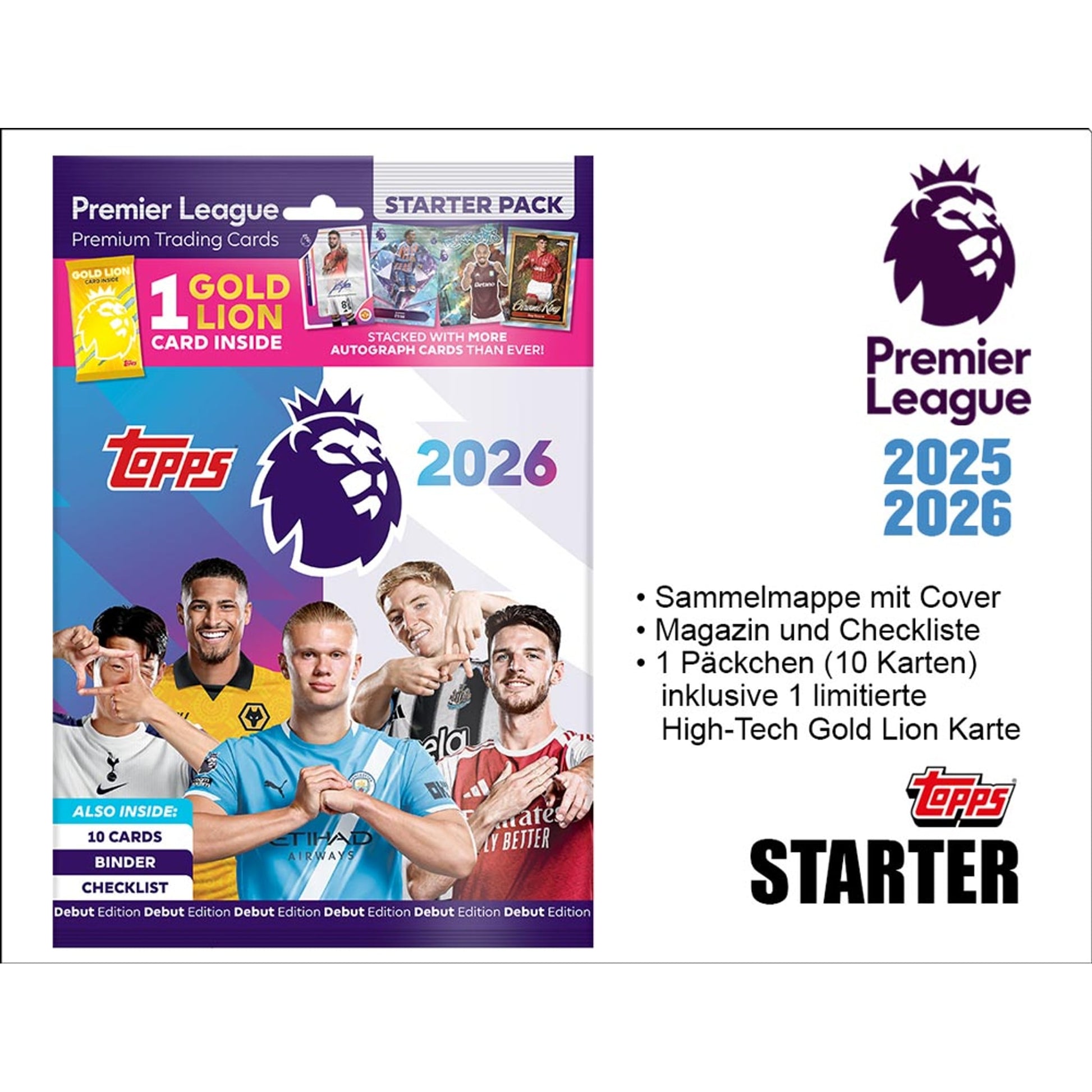 Topps Europe Limited Sammelkarten Starter-Set in Gold