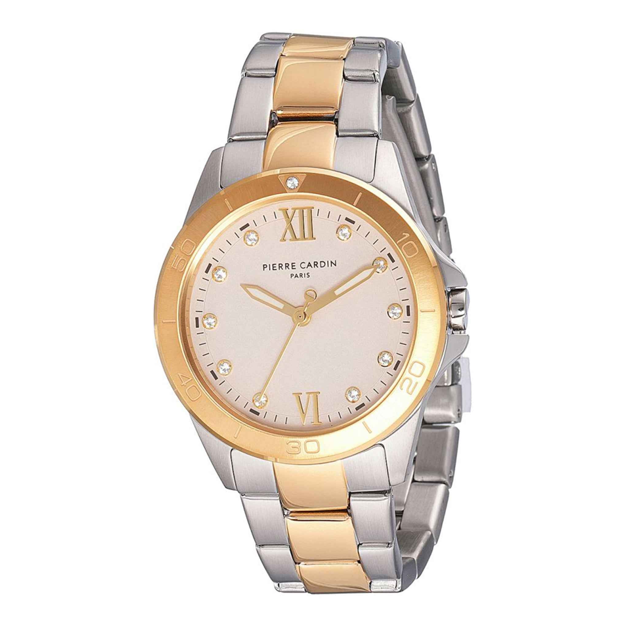 Damenuhr Observatoire Eclat Edelstahl gold 34 mm Quarz | PIERRE CARDIN