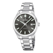 Festina Herrenuhr aus Edelstahl in Silber, 4,2×1 cm