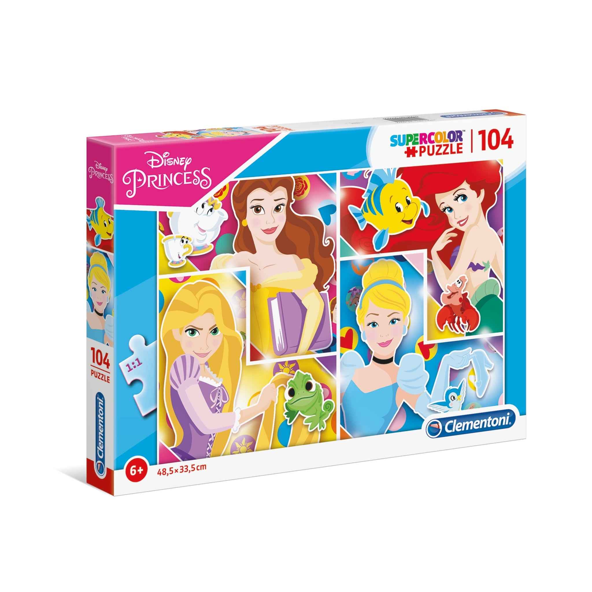 Puzzle 104 Teile Disney Princess 48,5×33,5 cm ab 6 Jahren | Clementoni