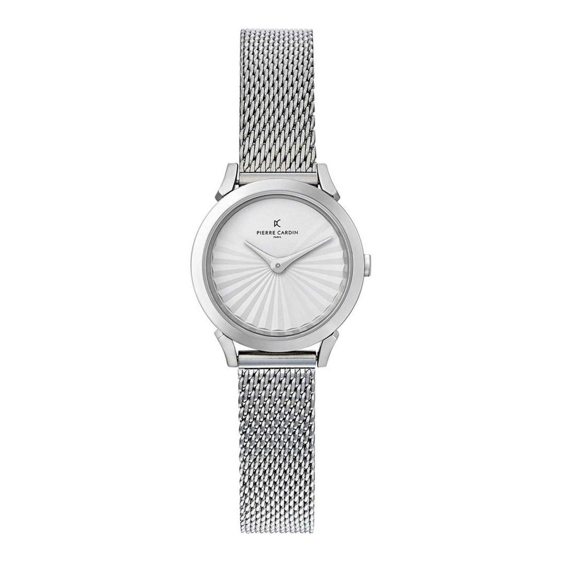 Damenuhr Pigalle Plissee Edelstahl silber 27 mm Quarz | PIERRE CARDIN