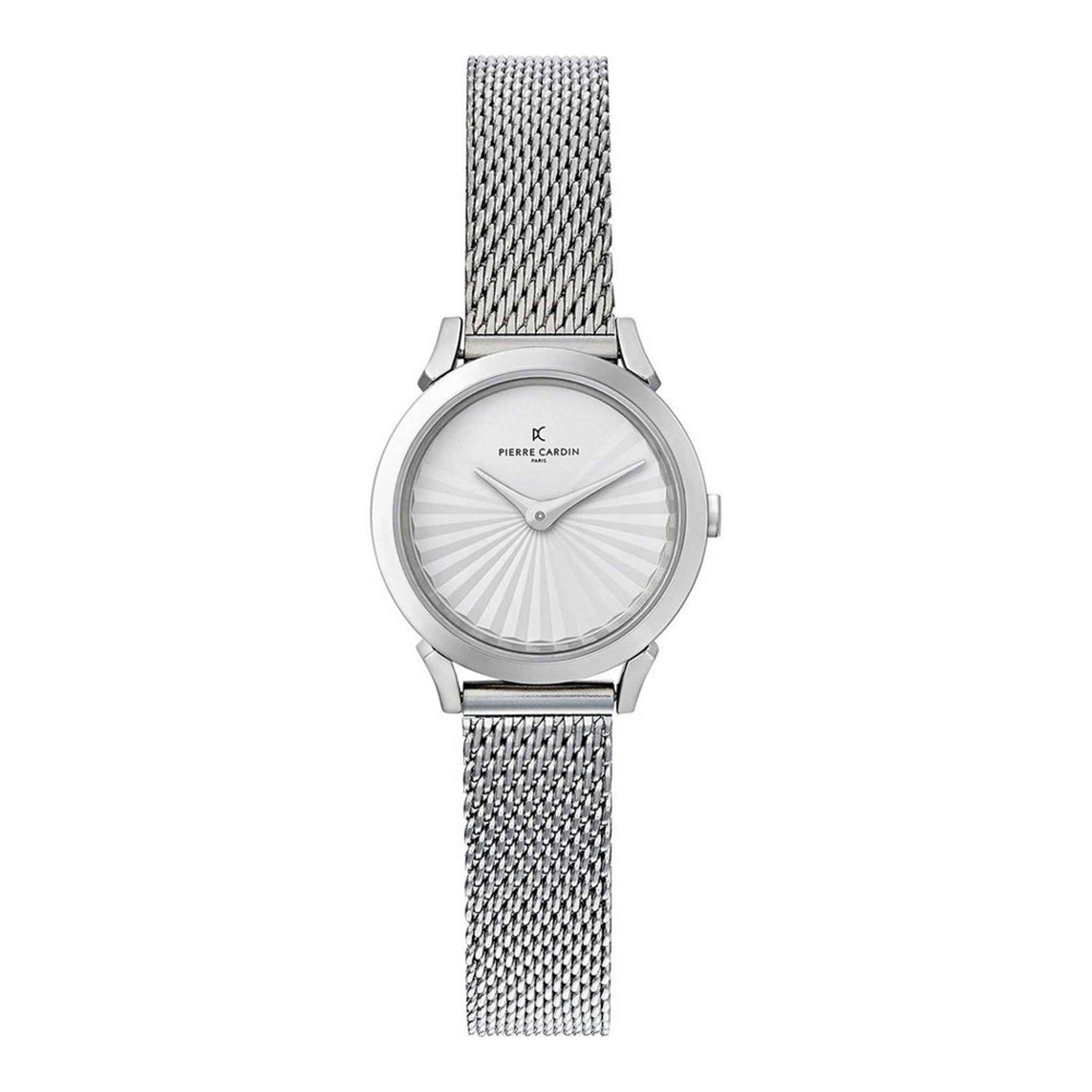 Damenuhr Pigalle Plissee Edelstahl silber 27 mm Quarz | PIERRE CARDIN