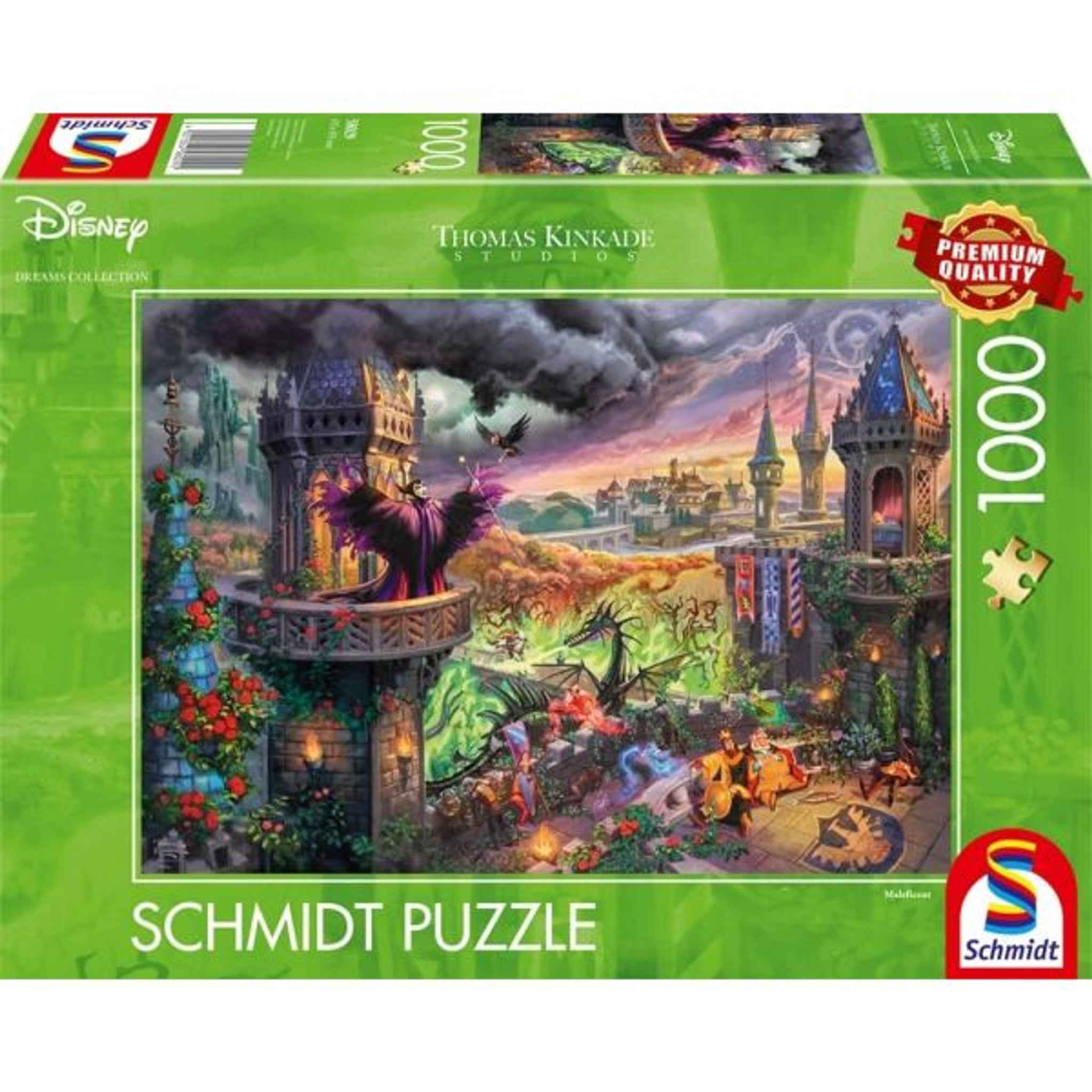 Puzzle 1000 Teile Maleficent Thomas Kinkade Collection | Schmidt Spiele