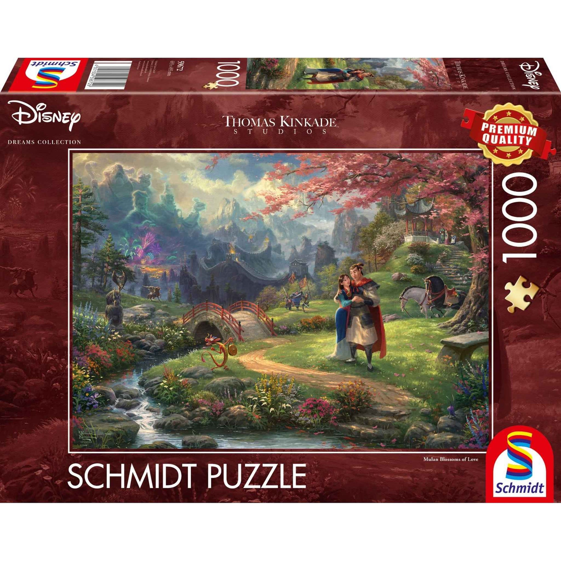 Puzzle Disney Mulan 1000 Teile Thomas Kinkade Landschaft | Schmidt Spiele
