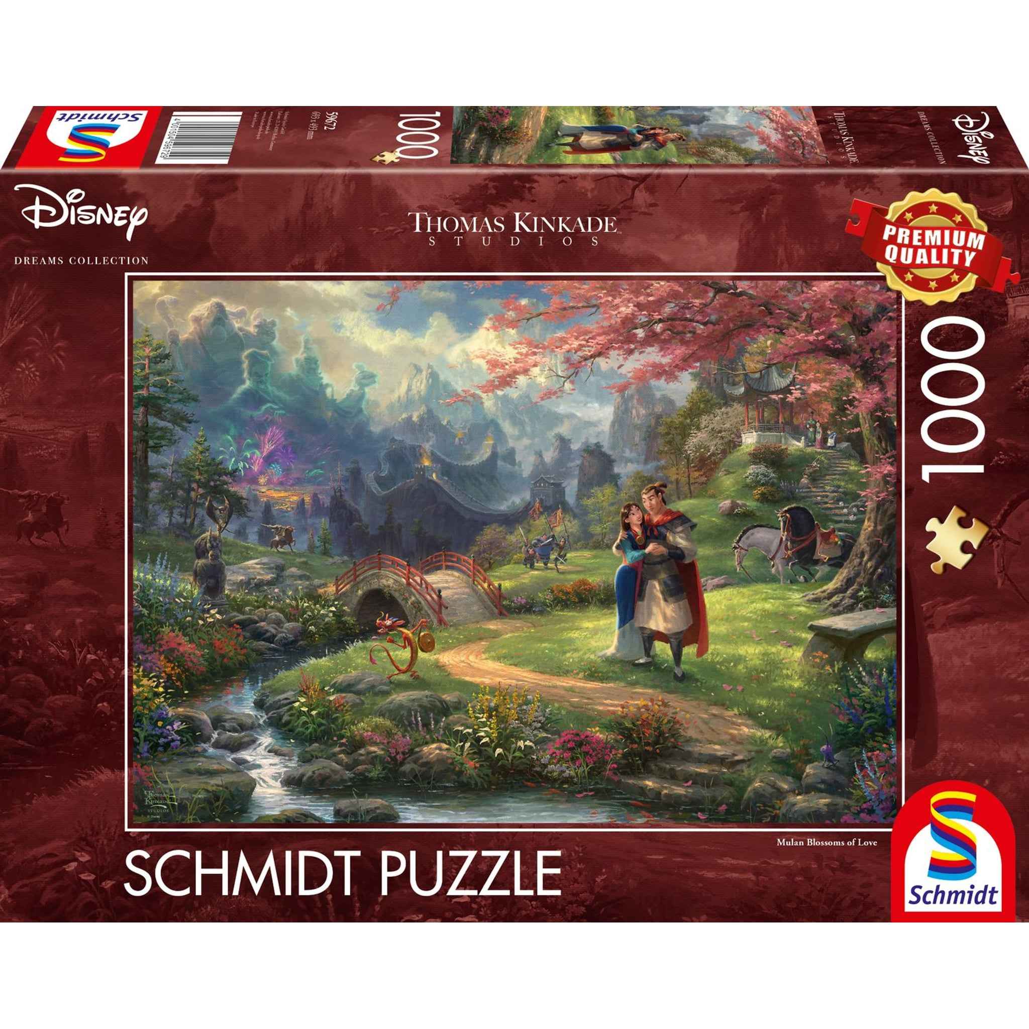 Puzzle Disney Mulan 1000 Teile Thomas Kinkade Landschaft | Schmidt Spiele
