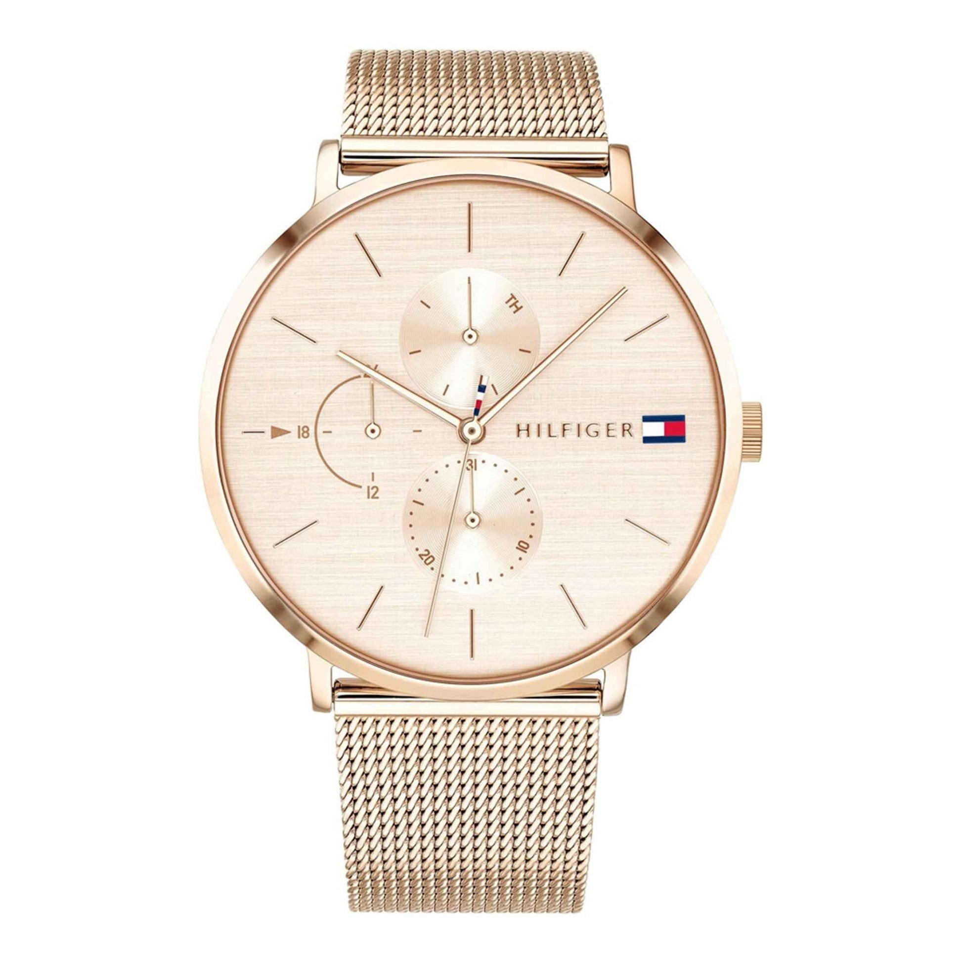 Damenuhr Jenna Edelstahl roségold 40 mm Quarz Multifunktion | TOMMY HILFIGER