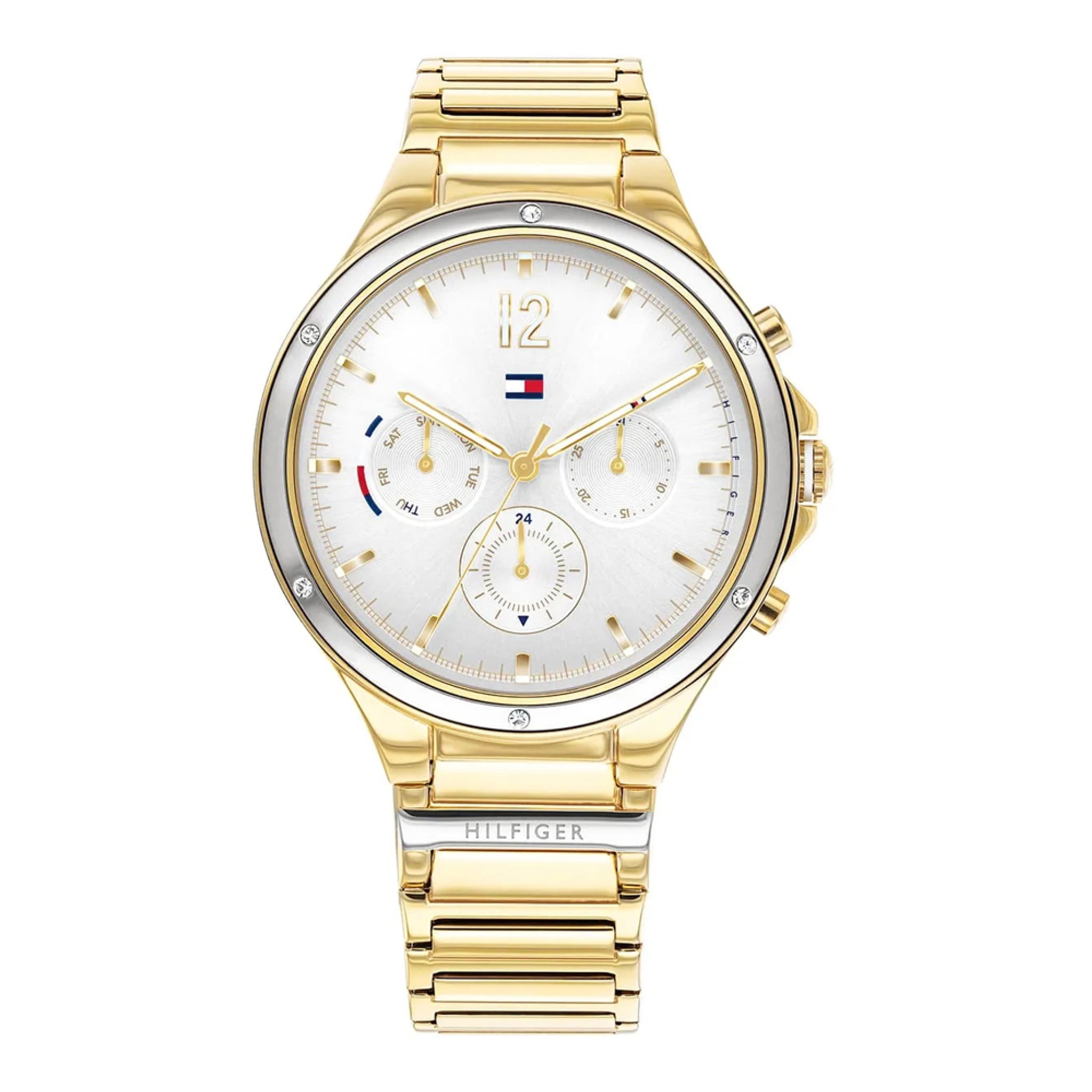 TOMMY HILFIGER Damenuhr aus Edelstahl, 3,8×0,8 cm