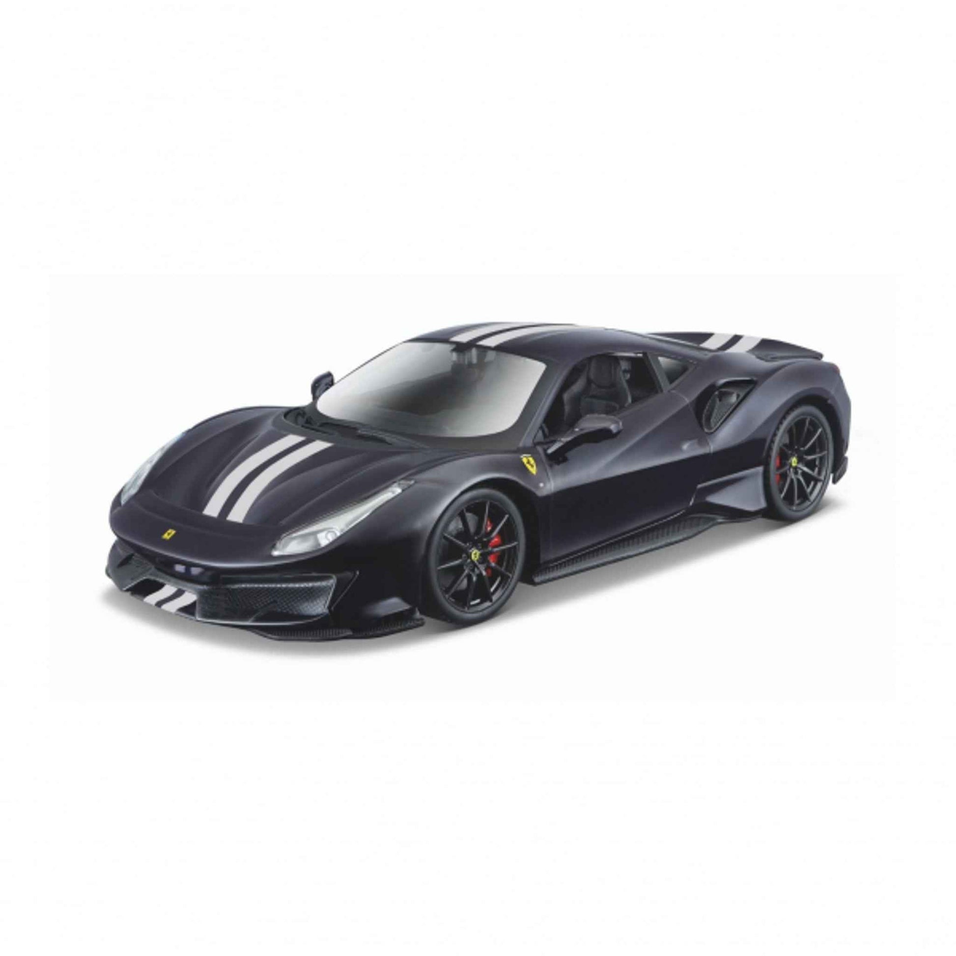 Modellauto Ferrari 488 Pista 1:24 blau Metall öffnende Türen 20 cm | Bburago