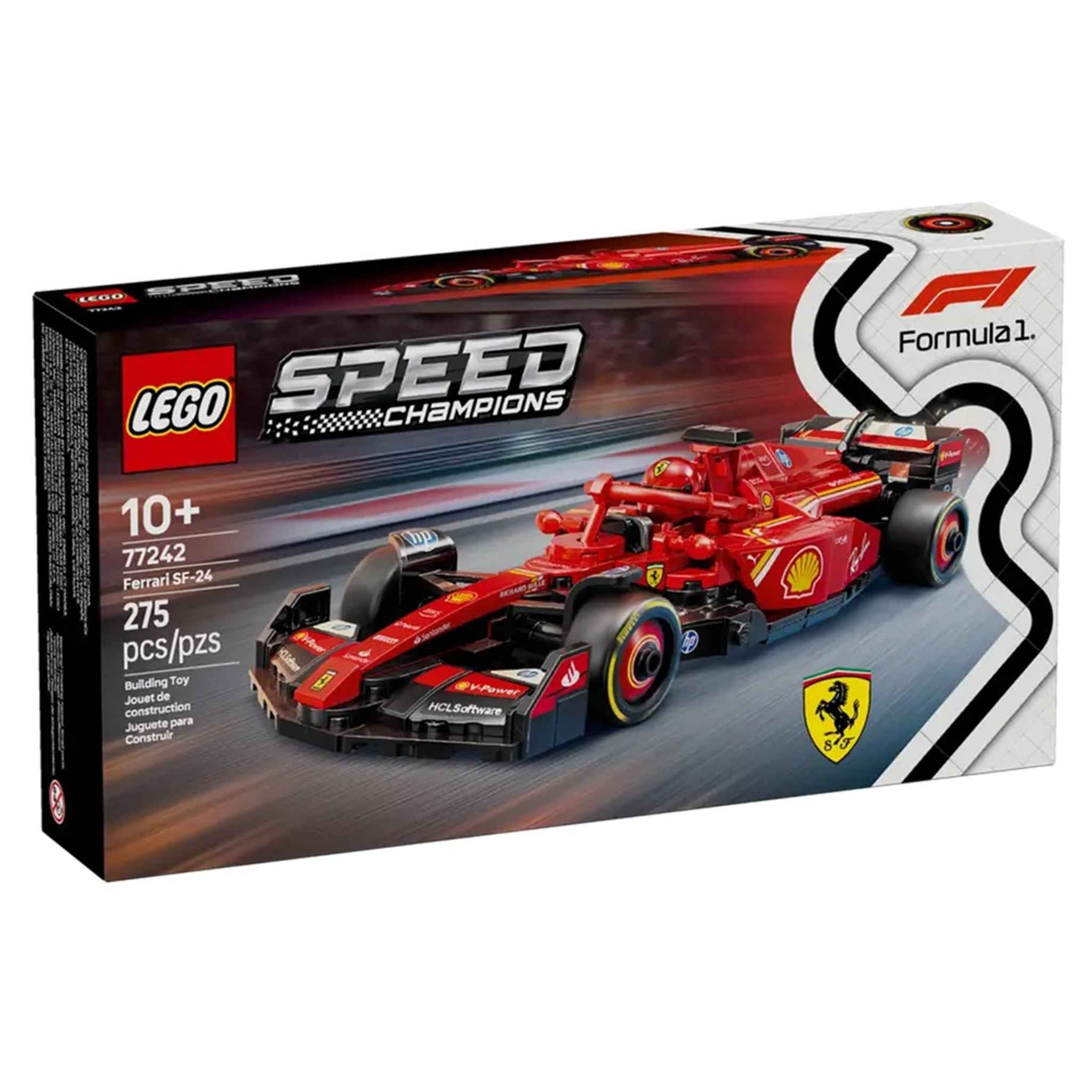 Spielzeug Bausatz Ferrari SF-24 F1 Rennauto 275 Teile ab 10 Jahren | LEGO