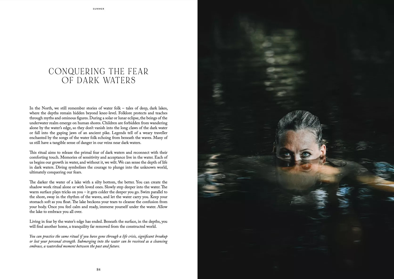 Nordic Magic Buch im offenen Zustand, beeindruckende Bilder und kreative Layouts von Cozy Publishing