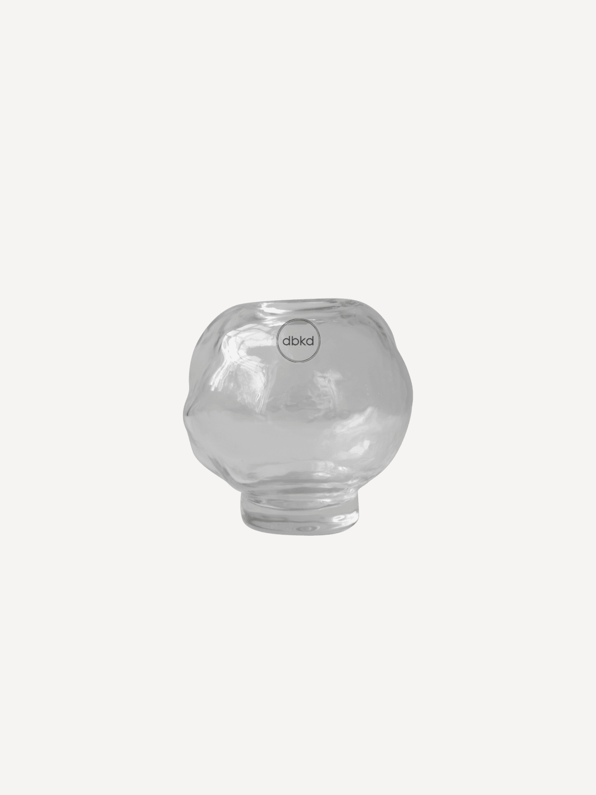 Windlicht aus Glas transparent 12 cm Mini auf Fuß | DBKD