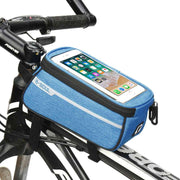 SYSTEM-S Fahrrad Tasche Halterung in Blau Befestigung für Smartphone