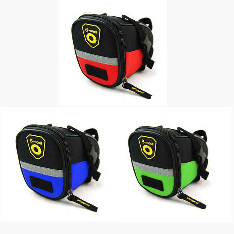 SYSTEM-S Fahrrad Sattel Tasche Halterung Befestigung wasserfest in Hellblau