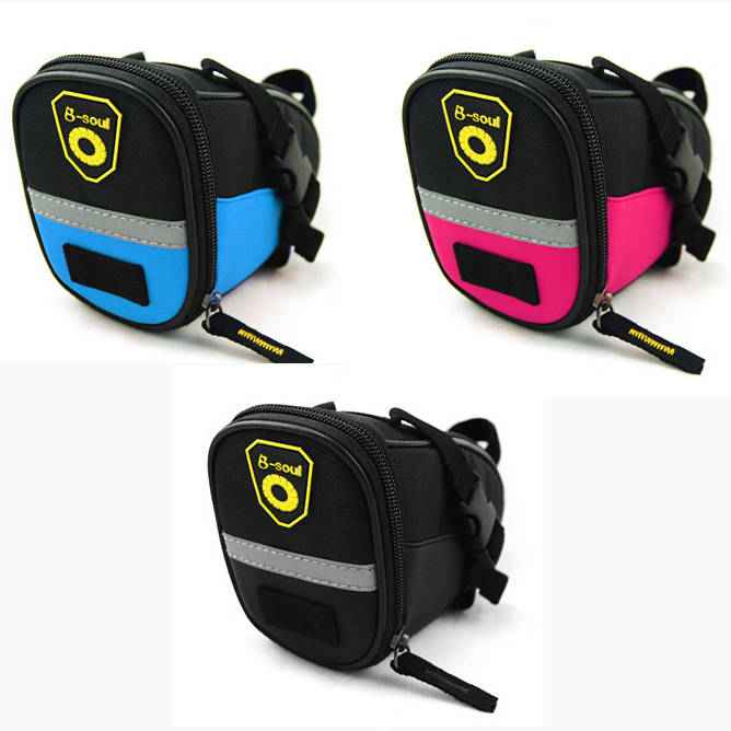 SYSTEM-S Fahrrad Sattel Tasche Halterung Befestigung wasserfest in Hellblau