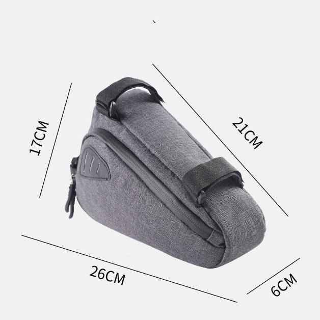 SYSTEM-S Fahrrad Sattel Tasche Halterung Befestigung wasserfest in Grau