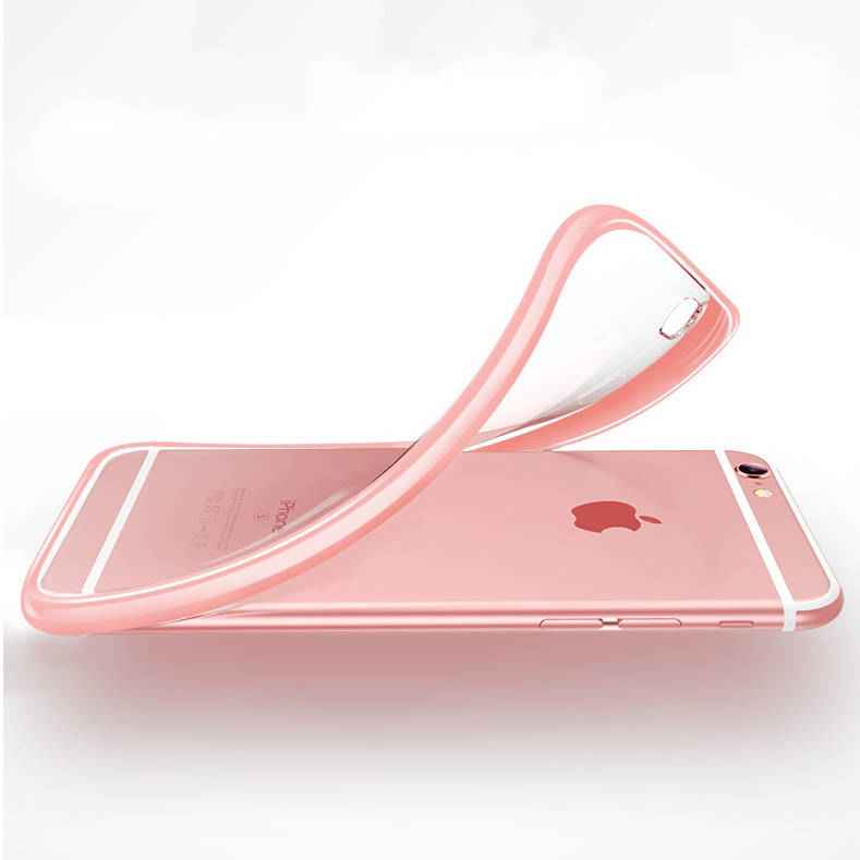 SYSTEM-S Schutzhülle aus Silikon in Pink Transparent Hülle kompatibel mit iPhone 12 Pro Max