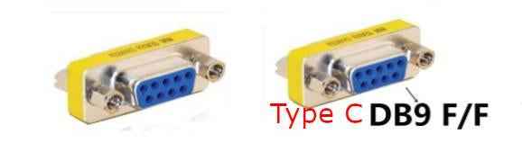 SYSTEM-S D Sub9 Adapter 9 Pin Buchse zu Buchse DB9 Kabel in Grau für RS232