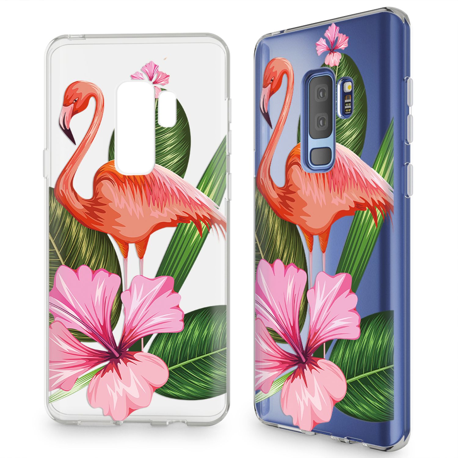 Handyhülle Samsung Galaxy S9 Plus TPU Silikon durchsichtig gemustert