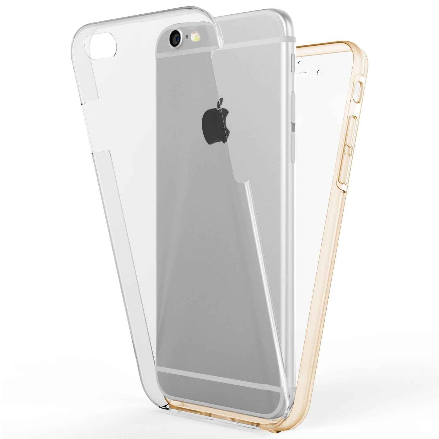 NALIA 360 Grad Handy Hülle für Apple iPhone 6 Plus 6S Plus, Full Cover Case Etui